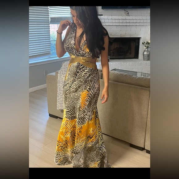 Tiffany Designs Size 4 Ball gown‎ , animal print beaded pic don’t make justice - Picture 1 of 14